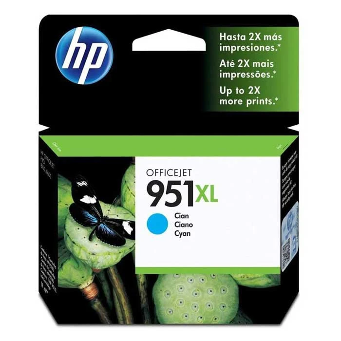 لفافة  الحبر الأصلية عالية الإنتاجية HP 951XL باللون السماوي (CN046AE)