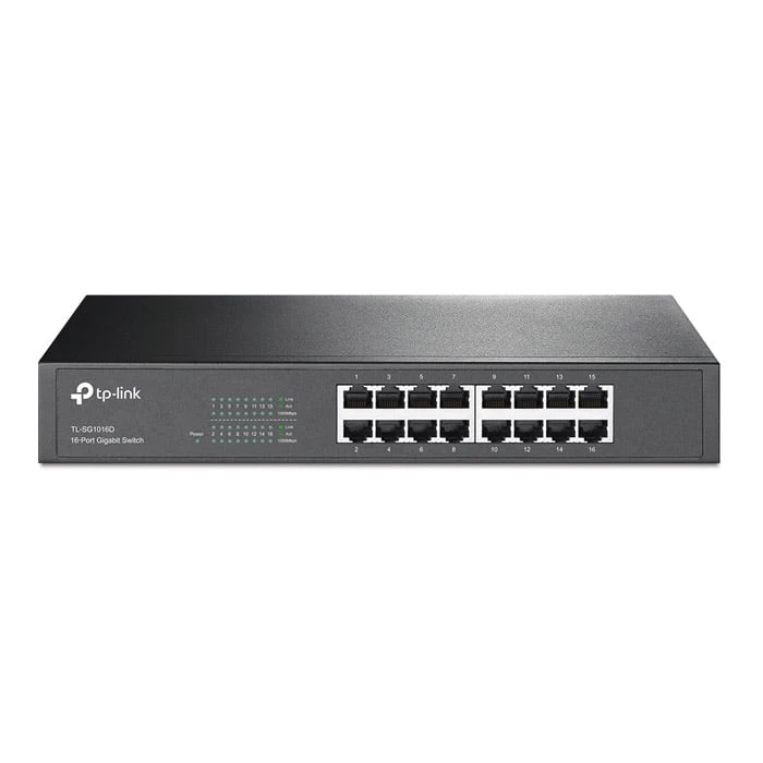 TP-Link TL-SG1016D محول جيجابت سطح المكتب/الرفوف ذو 16 منفذًا