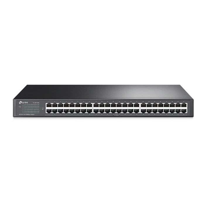 محول TP-Link TL-SF1048 48 منفذ 10/100 ميجابايت/ثانية للتركيب على الرف