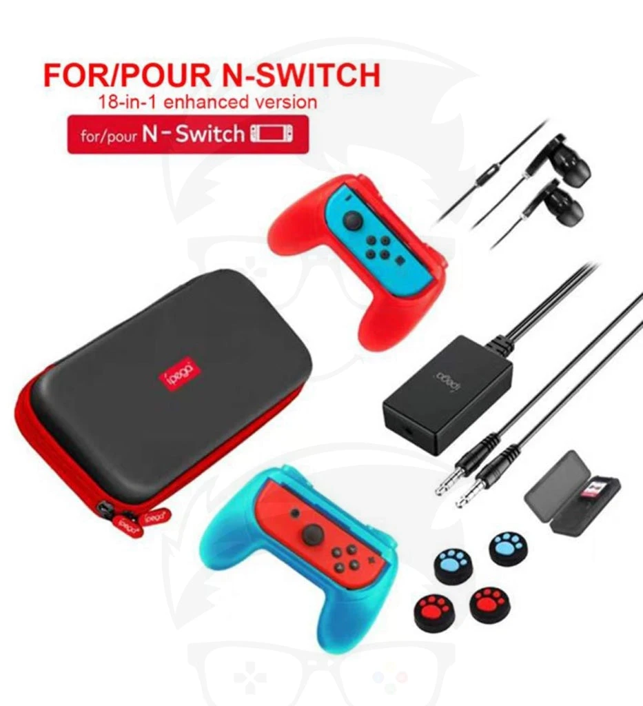 مجموعة ألعاب IPEGA PG-9182 18 في 1 لوحدة تحكم Nintendo Switch وملحقاتها