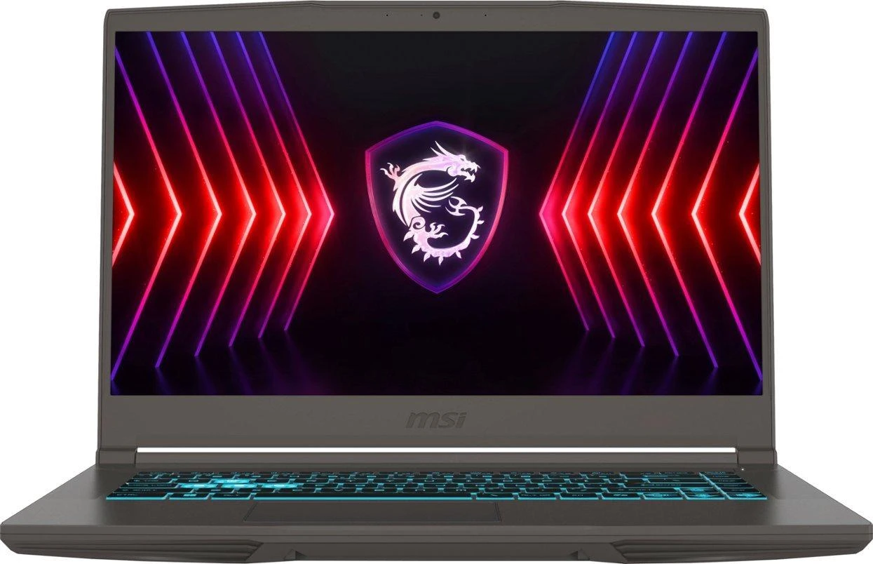 كمبيوتر محمول MSI Thin 15 B13UC للألعاب، Intel® Core i7-13620H RTX 3050 Max-Q، 4GB DDR6، 512GB SSD، 15.6 بوصة FHD، 144 هرتز، IPS - رمادي كوزموس