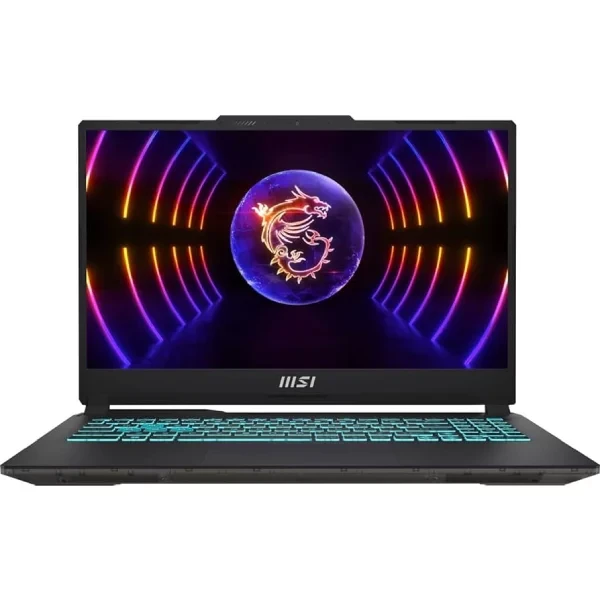 كمبيوتر محمول MSI Cyborg 15 A13VF للألعاب، Core i7-13620H، الجيل الثالث عشر، RTX 4060، 8GB DDR6، 15.6 بوصة، 144 هرتز - أسود شفاف