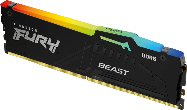 Kingston FURY Beast RGB 8GB 5200MHz CL36 DDR5 - Black