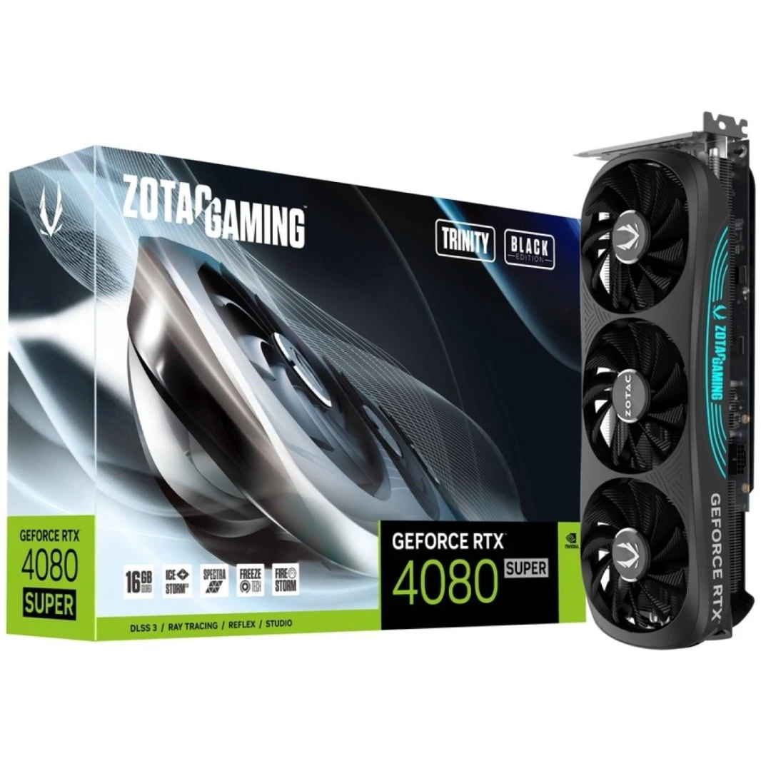 ZOTAC GAMING GeForce RTX 4080 SUPER Trinity Black Edition 16GB GDDR6X - بطاقة رسوميات