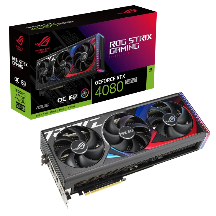 بطاقة الرسوميات ASUS ROG Strix GeForce RTX™ 4080 SUPER 16GB GDDR6X OC Edition