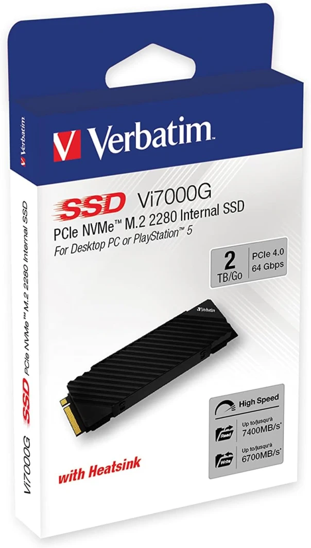 وحدة تخزين SSD Verbatim Vi7000 PCIe NVMe M.2 بسعة 2 تيرابايت