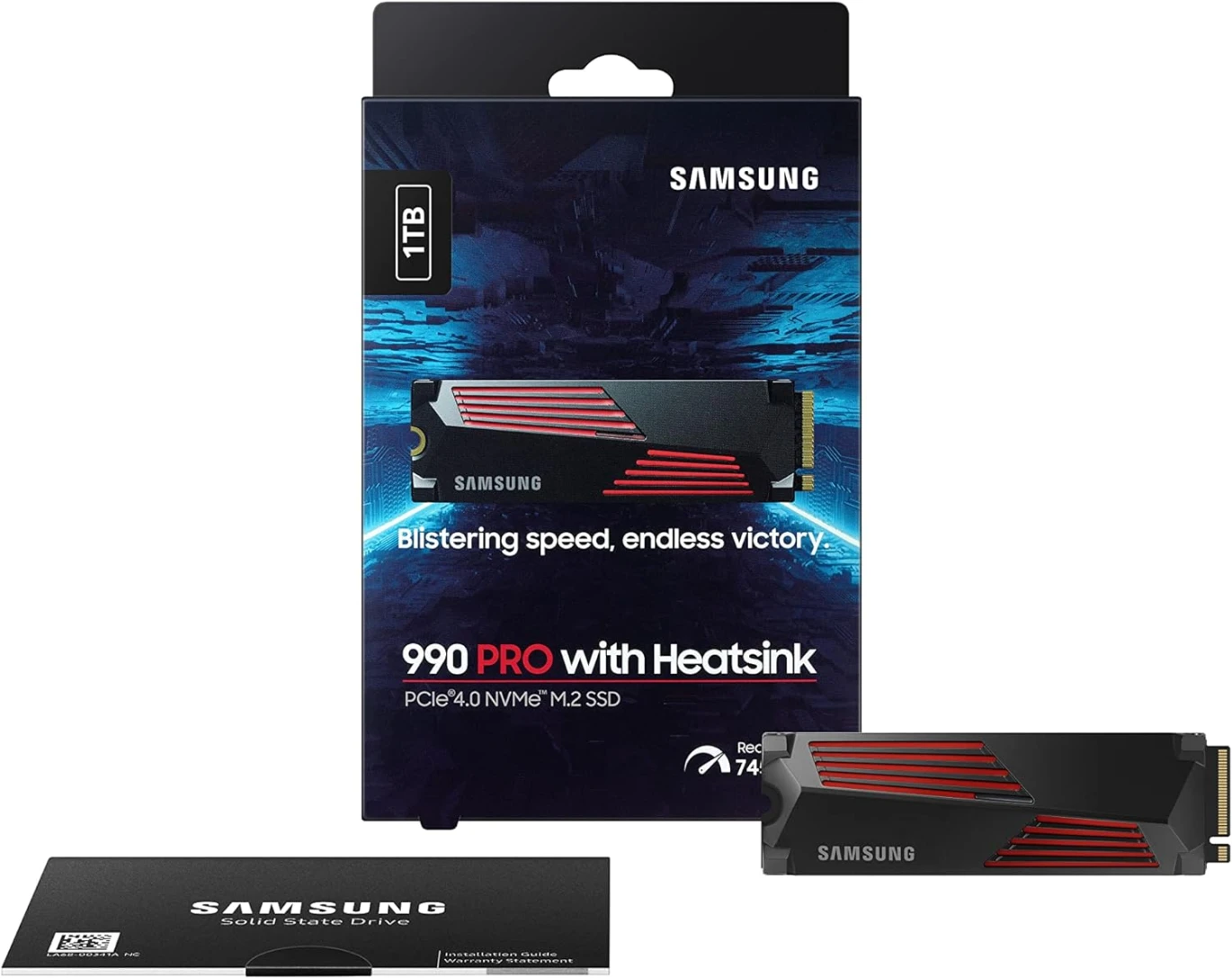 سامسونج 990 برو مع مشتت حراري SSD بسعة 1 تيرابايت PCIE 4.0 NVME M.2