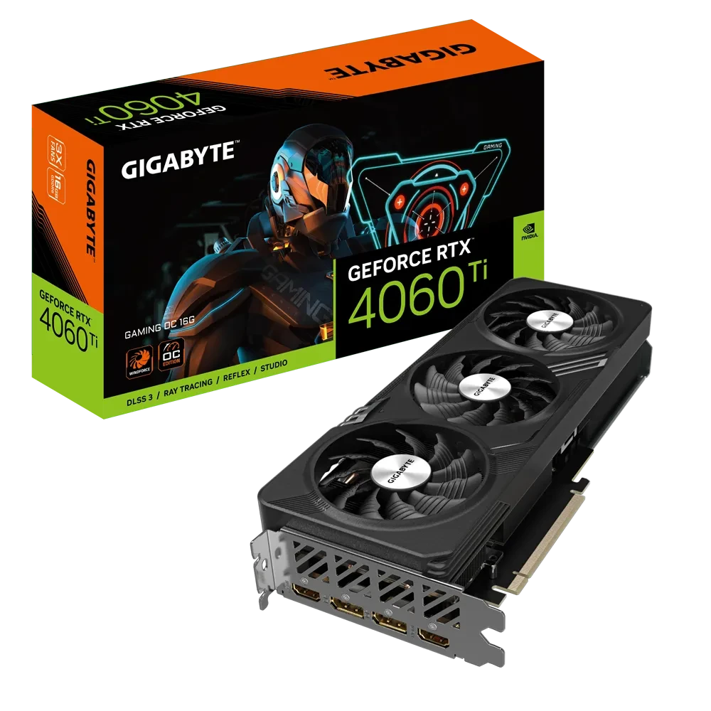 بطاقة رسوميات GIGABYTE GeForce RTX 4060 Ti GAMING OC 16GB GDDR6