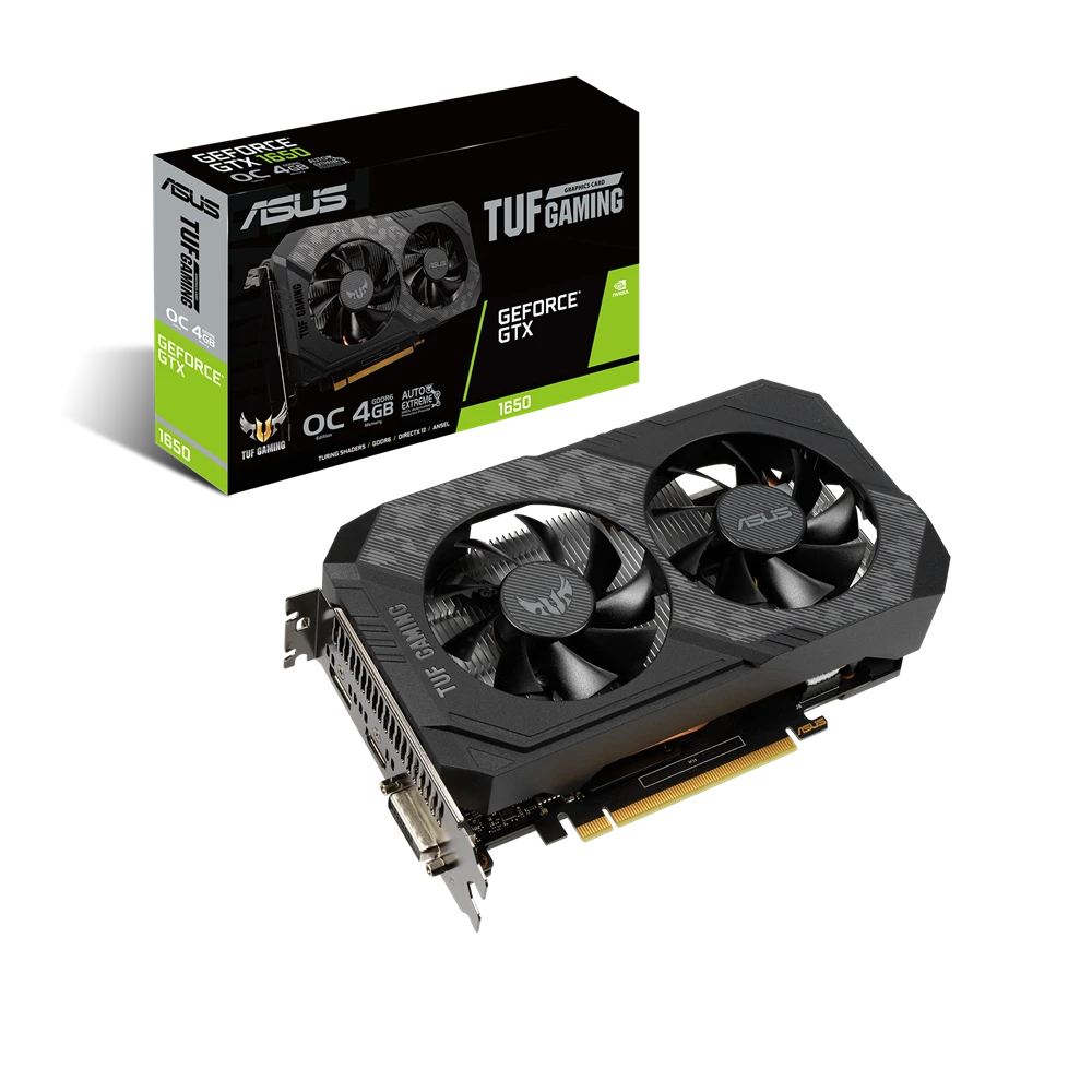 ASUS TUF Gaming GeForce® GTX 1650 OC Edition 4GB GDDR6 - Graphics Card