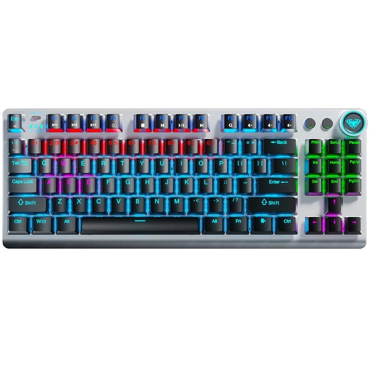 لوحة مفاتيح ميكانيكية AULA F3001 2.4G Blue switch سلكية | لاسلكية 2.4Ghz | بلوتوث