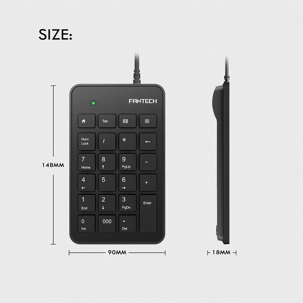لوحة مفاتيح رقمية USB من FANTECH FTK-801