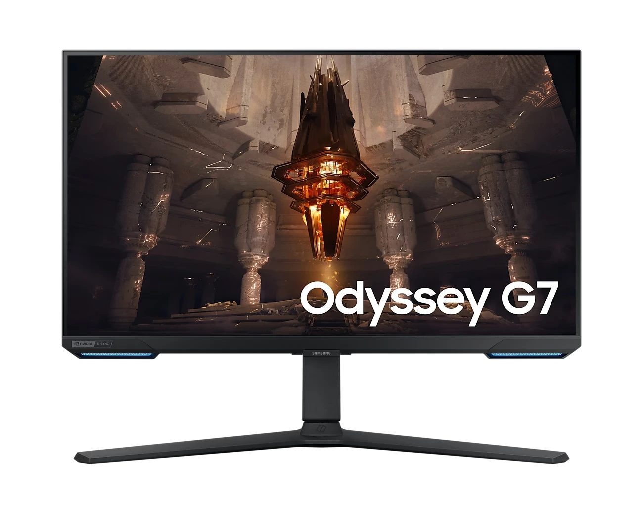 شاشة Samsung Odyssey G7 Smart Tizen (G702) مقاس 28 بوصة RGB مسطحة IPS 4K 144 هرتز 1 مللي ثانية شاشة ألعاب HDMI 2.1