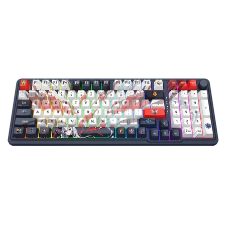 لوحة مفاتيح الألعاب Redragon Eisa K686-RGB Pro اللاسلكية المزودة بـ 98 مفتاحًا مع حشوة RGB