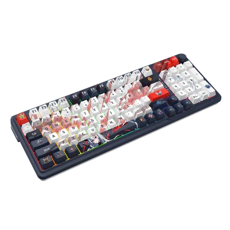 لوحة مفاتيح الألعاب Redragon Eisa K686-RGB Pro اللاسلكية المزودة بـ 98 مفتاحًا مع حشوة RGB