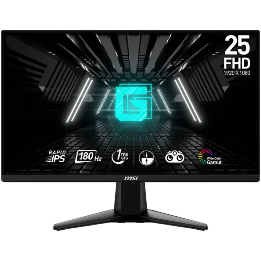 شاشة ألعاب MSI G255F مقاس 25 بوصة FHD 180Hz IPS