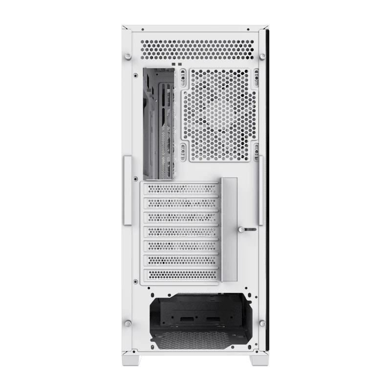 حقيبة ألعاب GameMax Siege White E-ATX متوسطة الحجم