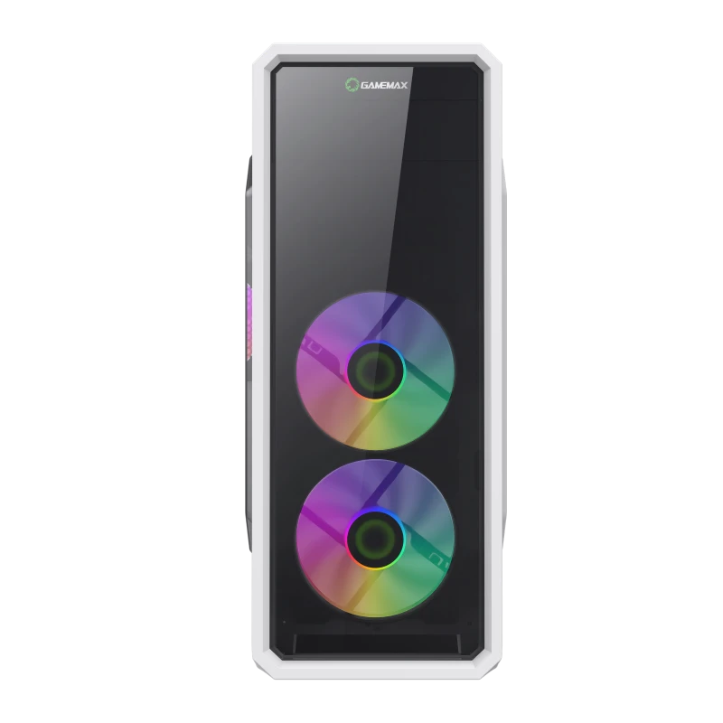 حافظة ألعاب ATX إصدار أبيض من GameMax G561-FRGB