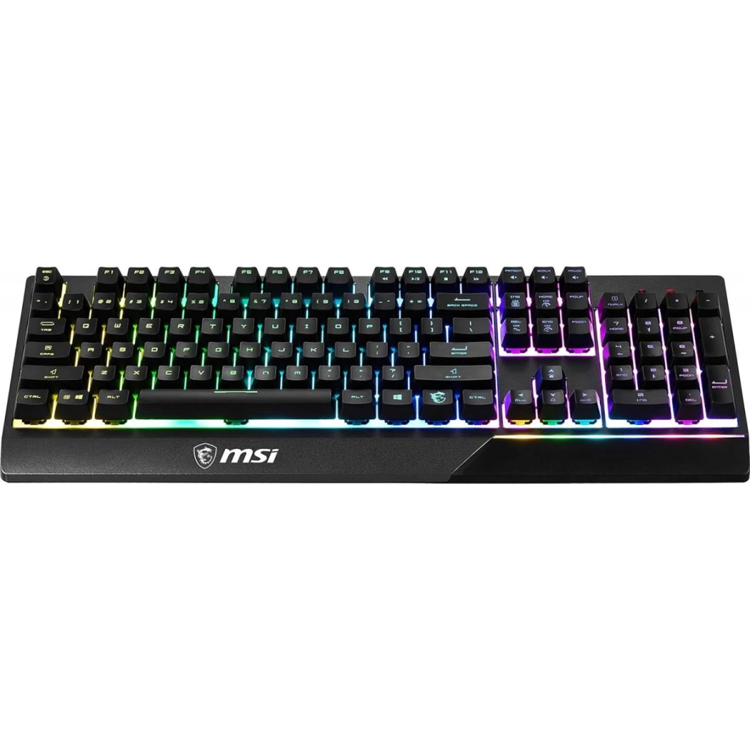لوحة مفاتيح الألعاب MSI Vigor GK30 RGB ذات الإضاءة RGB ذات 6 مناطق