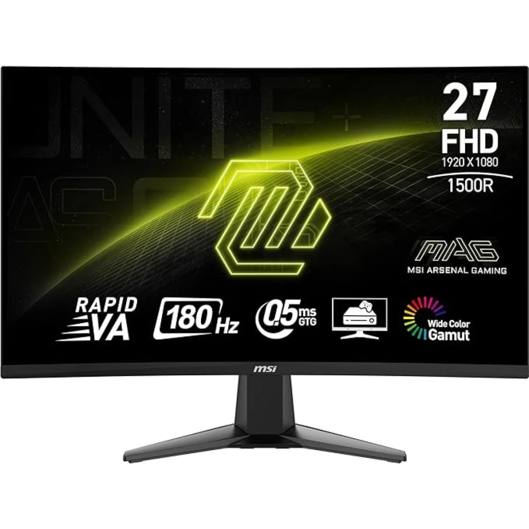 شاشة ألعاب MSI MAG 27C6F مقاس 27 بوصة FHD 180Hz Rapid VA