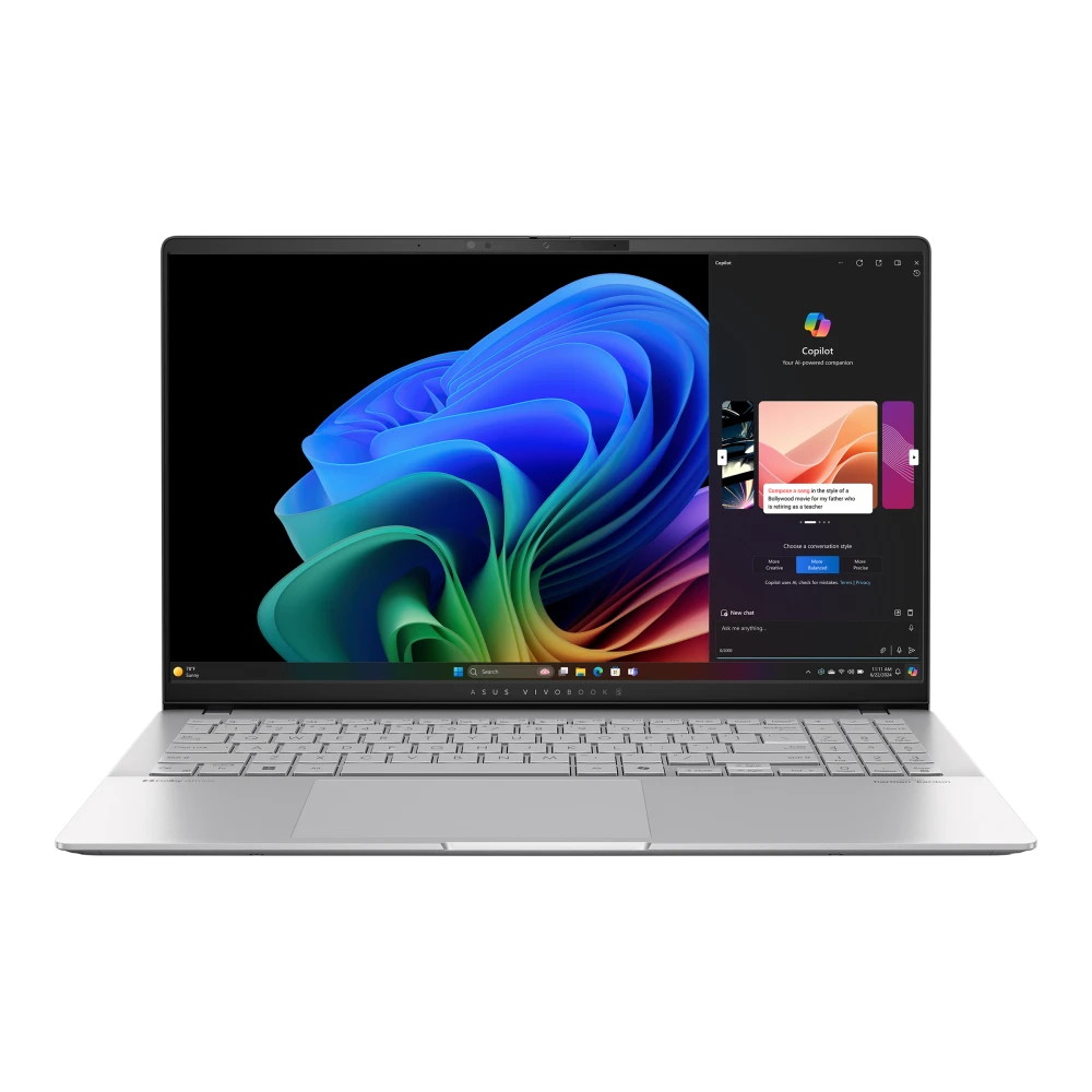 ASUS Vivobook S 15 OLED (S5507QA-MA001W)| Snapdragon® X Elite X1E 78 100 , Qualcomm® AI Engine 32GB DDR5X , 15.6 inch 3K 120Hz LAPTOP