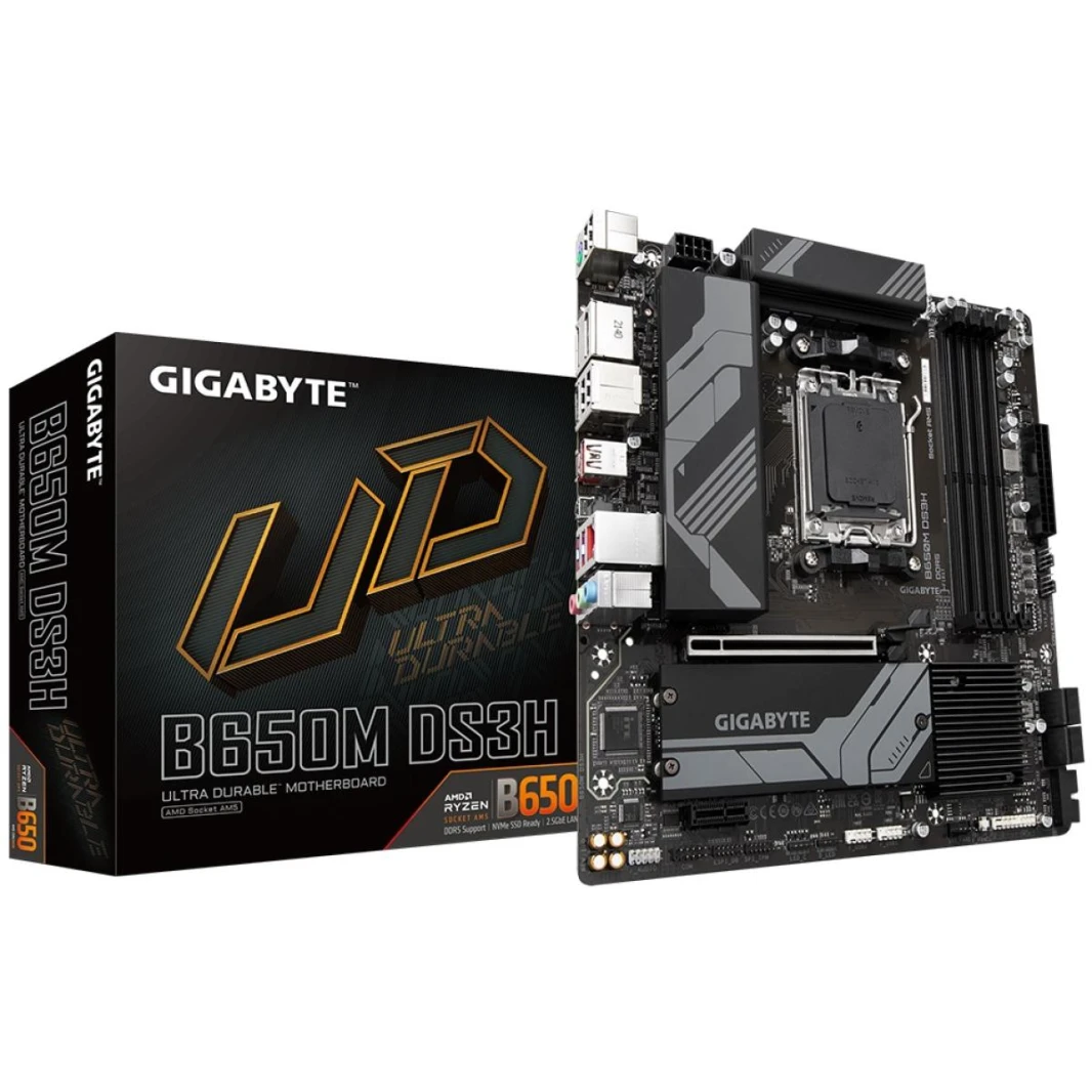 GIGABYTE B650M DS3H AMD RYZEN 7000 Series AM5/DDR5 - لوحة أم للألعاب mATX