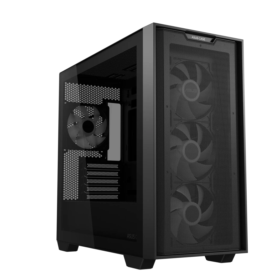 ASUS A21 PLUS microATX دعم للوحات الأم ذات الموصلات المخفية مراوح ARGB هيكل الألعاب