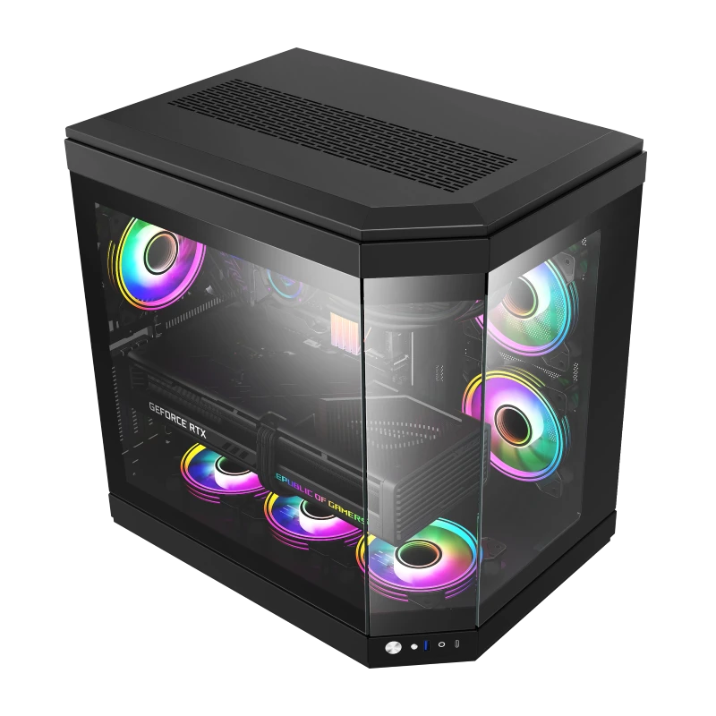 GAMEMAX HYPE Black ATX ARGB GAMING CASE