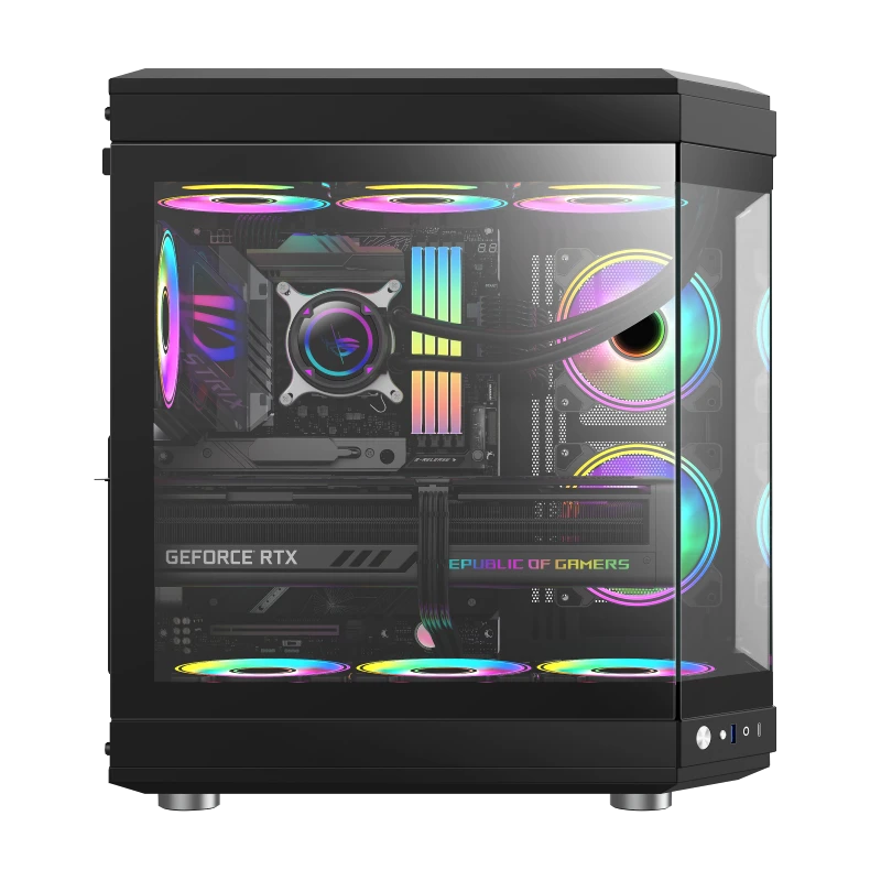 GAMEMAX HYPE Black ATX ARGB GAMING CASE