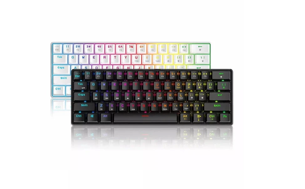 S61 GAMING KEYBOARD 60% (BLACK/WHITE)