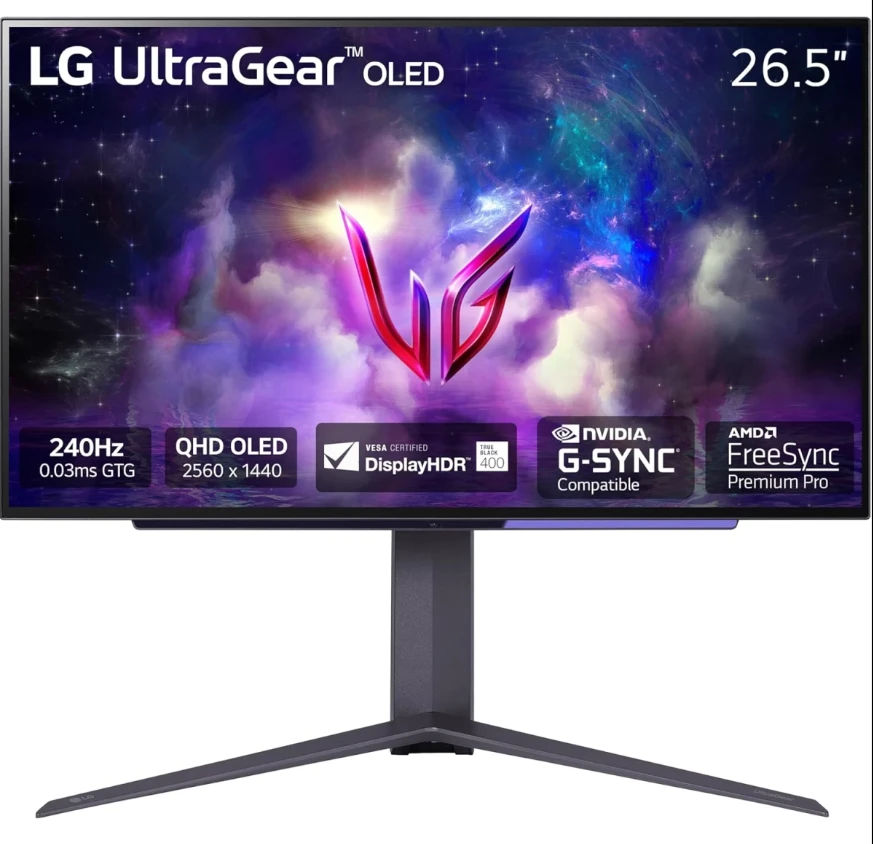 LG 27GS95QE-B 240hz 2K 0.03ms G-Sync HDMI 2.1 UltraGear™ OLED - Gaming Monitor