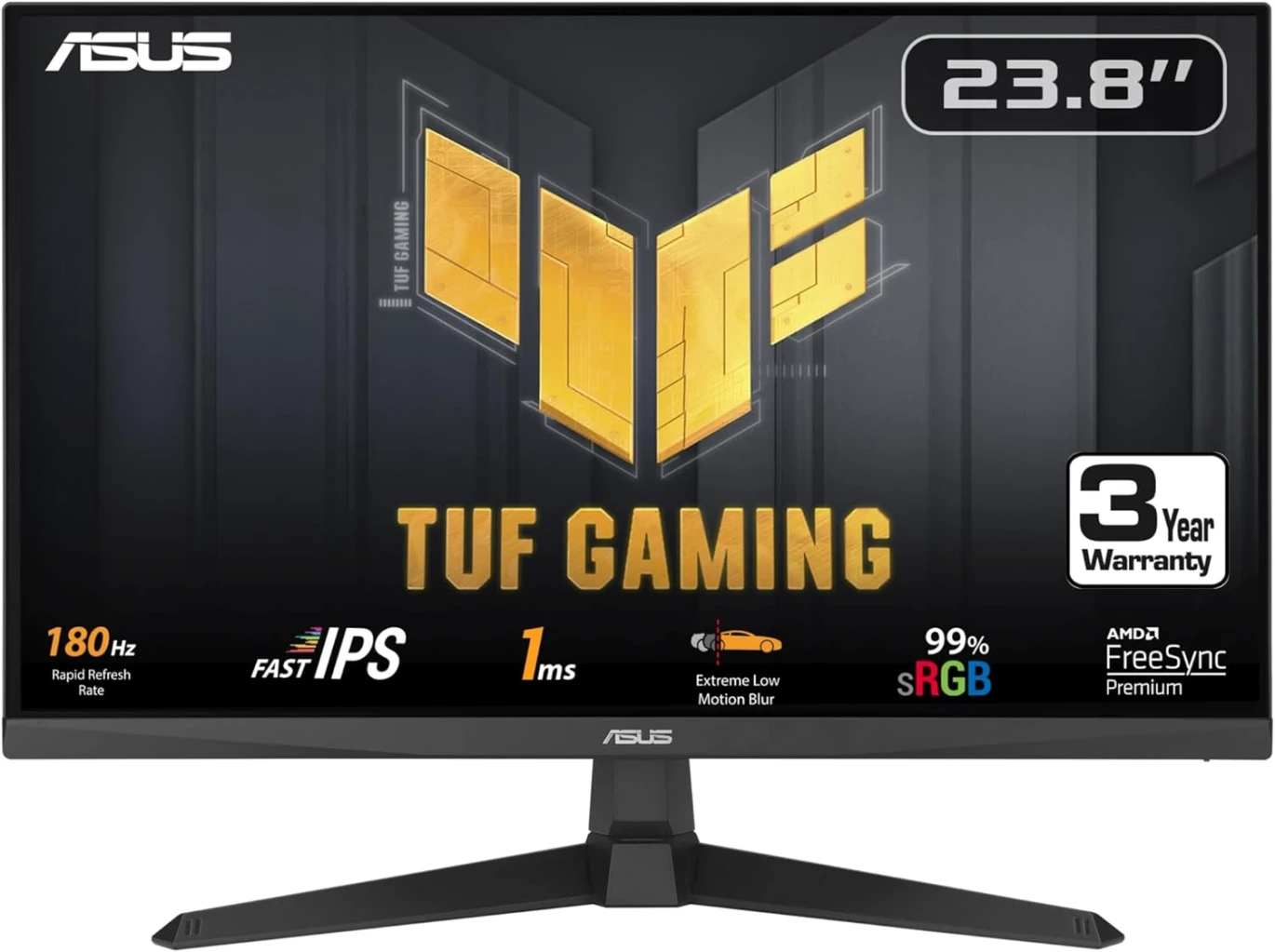 ASUS TUF Gaming VG249Q3A  24", Full HD, 180Hz, Fast IPS, 1ms Gaming Monitor
