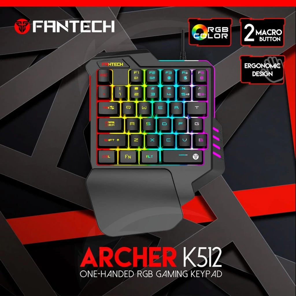 FANTECH K512 Archer One-Handed RGB Gaming keyboard
