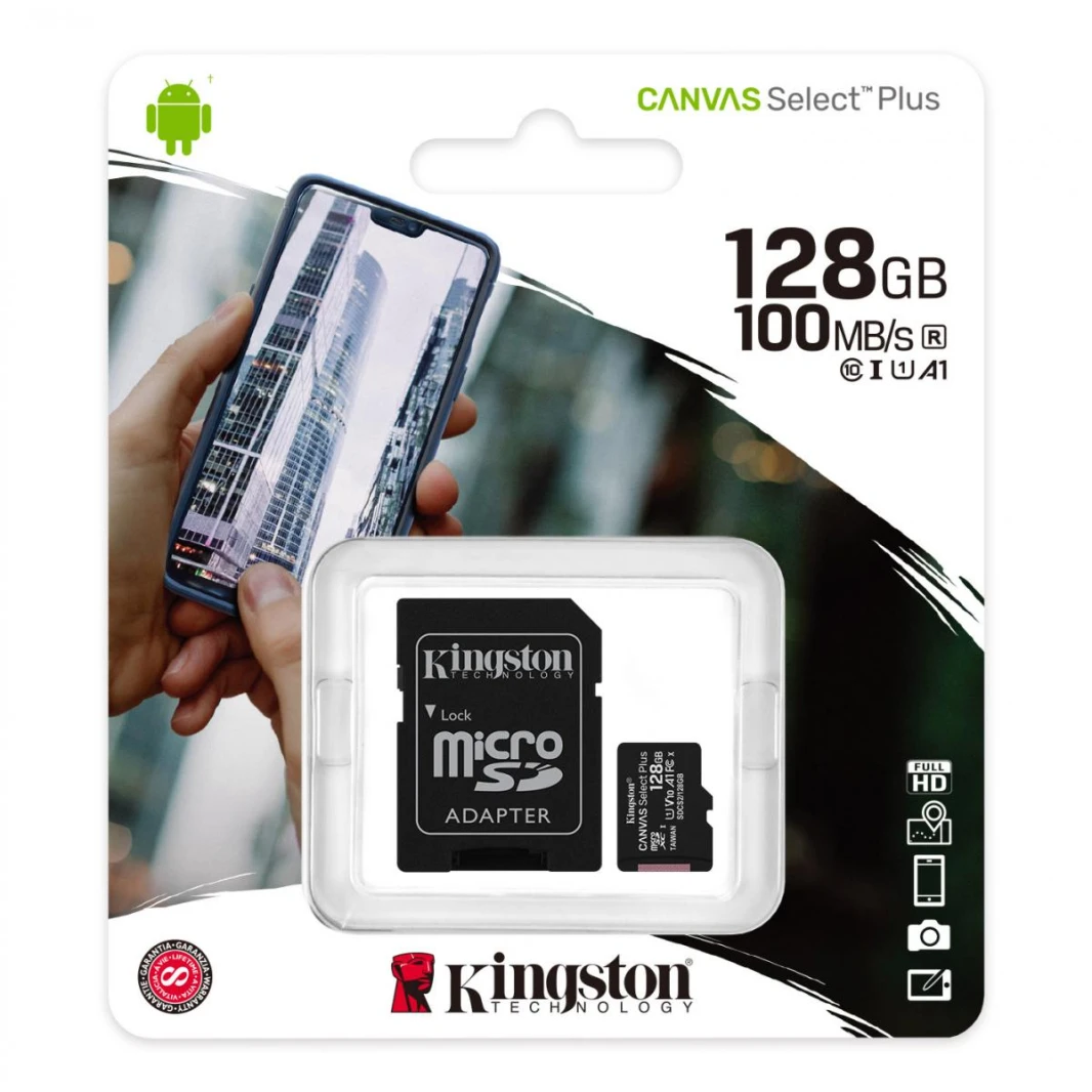 Kingston 128GB microSDXC Canvas Select Plus A1 Class 10