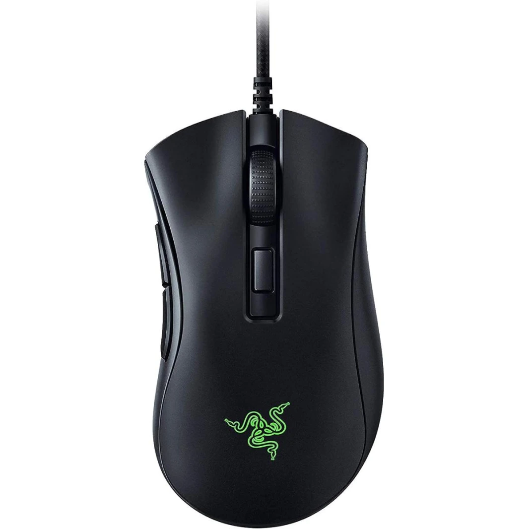 ماوس الألعاب Razer DeathAdder v2 Mini: مستشعر بصري بدقة 8500 نقطة في البوصة - تصميم خفيف الوزن - إضاءة RGB من Chroma - 6 أزرار قابلة للبرمجة - شريط قبضة مضاد للانزلاق - أسود كلاسيكي