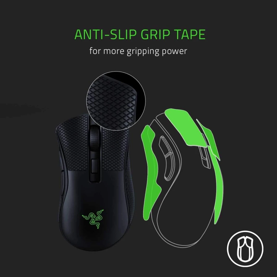 ماوس الألعاب Razer DeathAdder v2 Mini: مستشعر بصري بدقة 8500 نقطة في البوصة - تصميم خفيف الوزن - إضاءة RGB من Chroma - 6 أزرار قابلة للبرمجة - شريط قبضة مضاد للانزلاق - أسود كلاسيكي