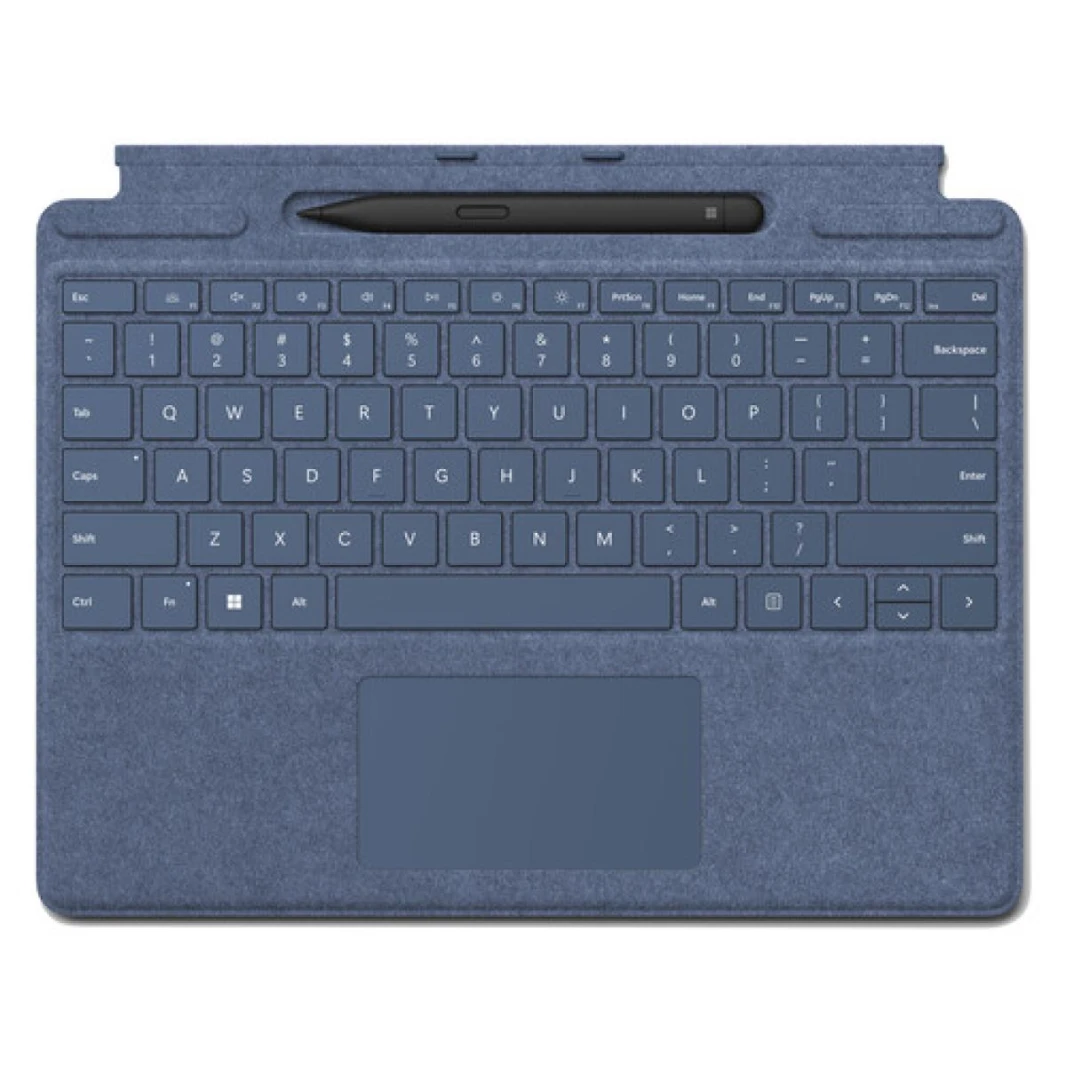 لوحة مفاتيح Microsoft Surface Pro Signature وقلم Surface Slim Pen 2 (Sapphire)