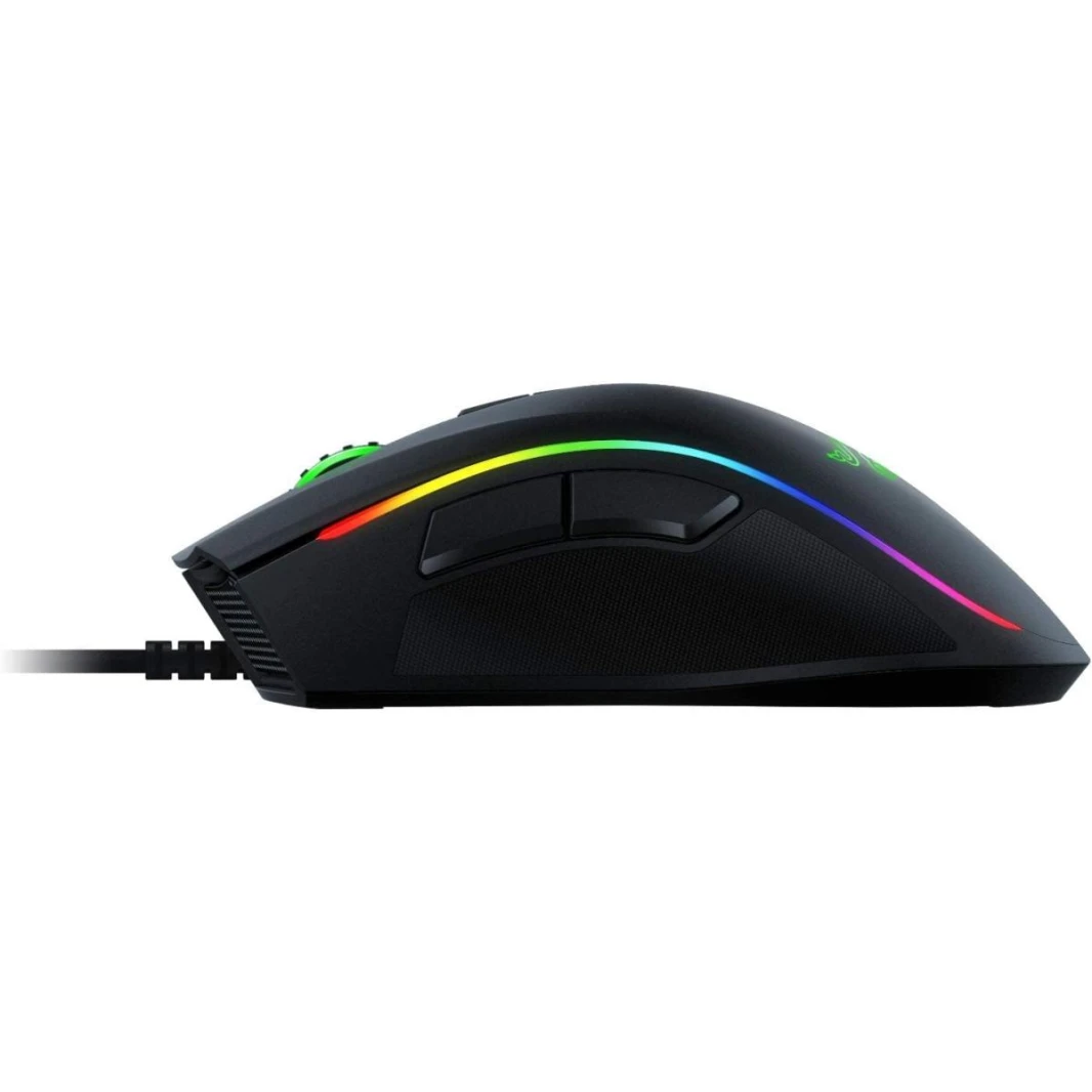 ماوس الألعاب السلكي Razer Mamba Elite: مستشعر بصري بدقة 16 ألف نقطة في البوصة - إضاءة RGB Chroma - 9 أزرار قابلة للبرمجة - مفاتيح ميكانيكية