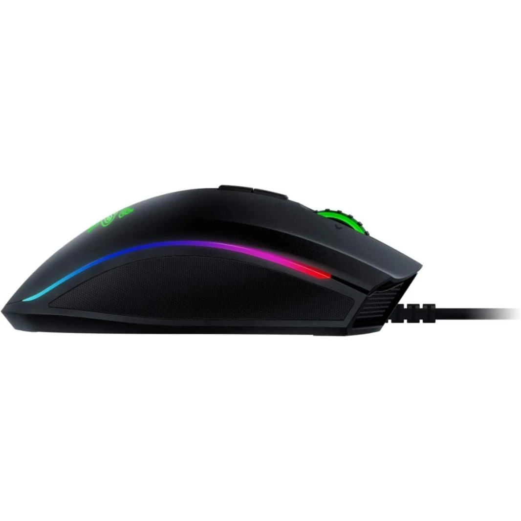 ماوس الألعاب السلكي Razer Mamba Elite: مستشعر بصري بدقة 16 ألف نقطة في البوصة - إضاءة RGB Chroma - 9 أزرار قابلة للبرمجة - مفاتيح ميكانيكية