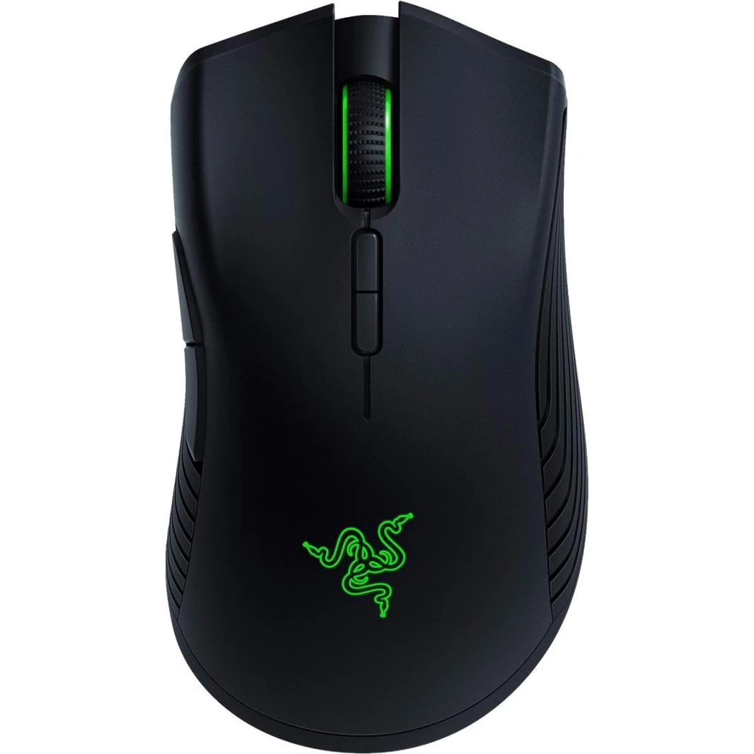 ماوس الألعاب اللاسلكي Razer Mamba: مستشعر بصري بدقة 16 ألف نقطة في البوصة - إضاءة RGB Chroma - 7 أزرار قابلة للبرمجة - مفاتيح ميكانيكية - عمر بطارية يصل إلى 50 ساعة
