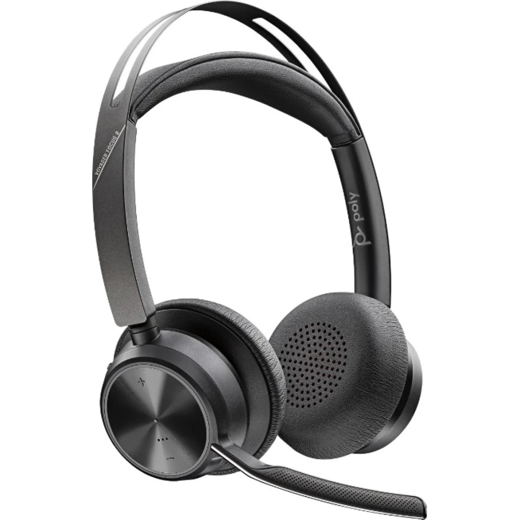 سماعة POLY Voyager Focus 2 UC من Microsoft بمنفذ USB-C