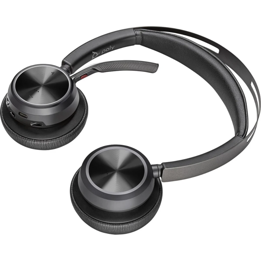 سماعة POLY Voyager Focus 2 UC من Microsoft بمنفذ USB-C