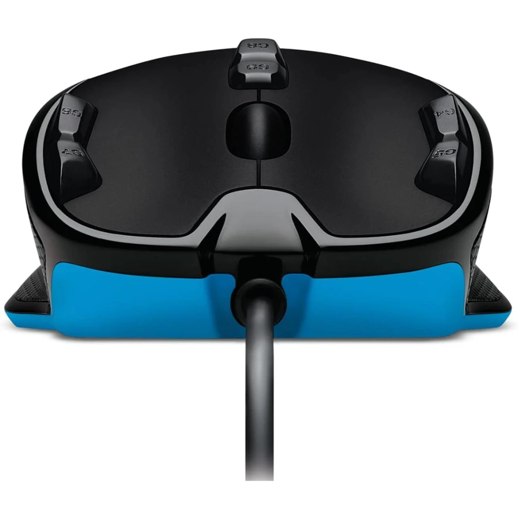 ماوس الألعاب السلكي Logitech G300s، 25 ألف نقطة في البوصة، RGB، خفيف الوزن، 9 عناصر تحكم قابلة للبرمجة، ذاكرة مدمجة، متوافق مع أجهزة الكمبيوتر الشخصية/Mac - أسود