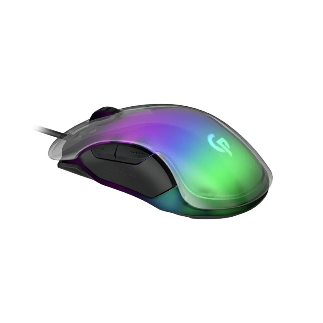 ماوس ألعاب PORODO RGB 8D Crystal Shell 12800 DPI