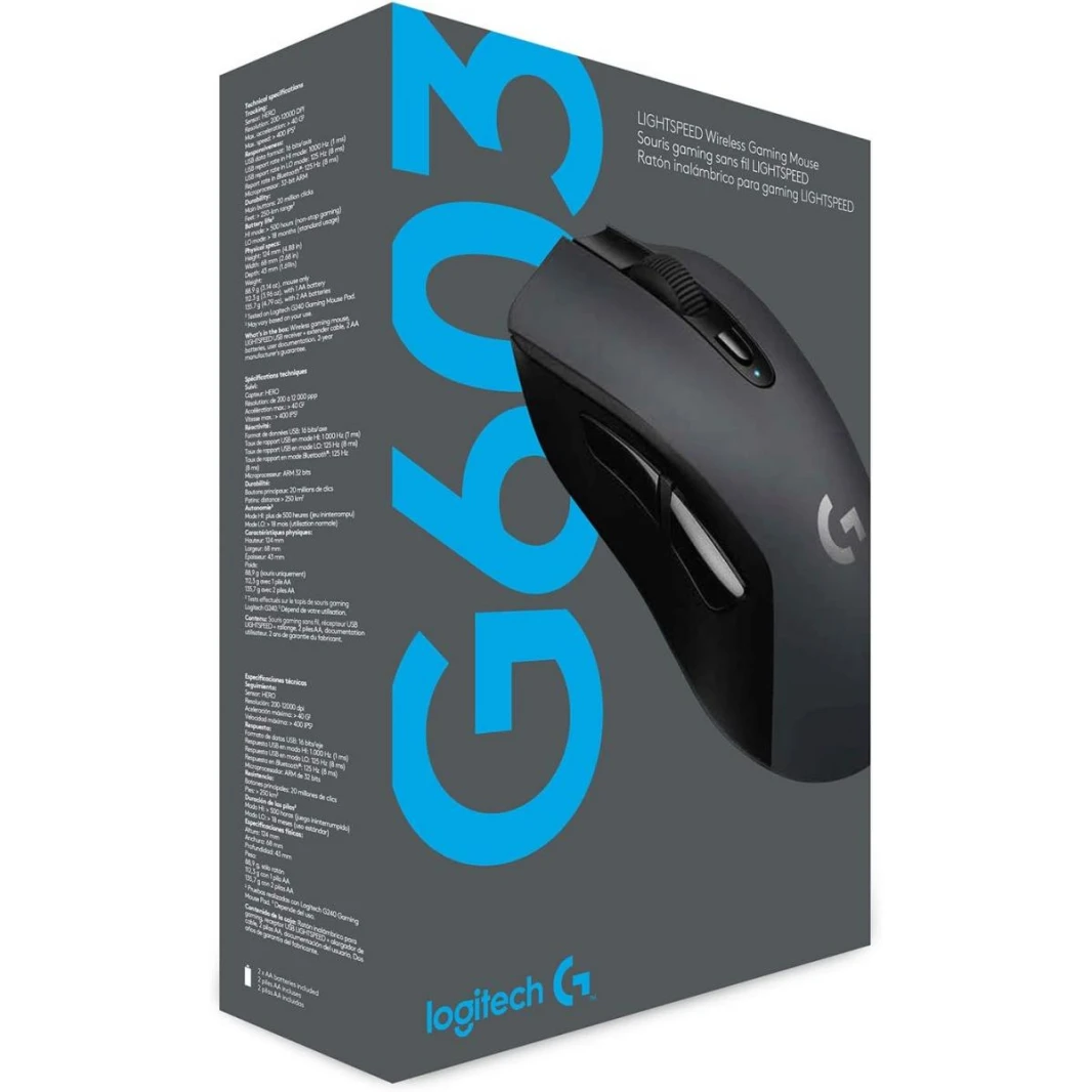 ماوس الألعاب اللاسلكي خفيف الوزن Logitech G603 HERO