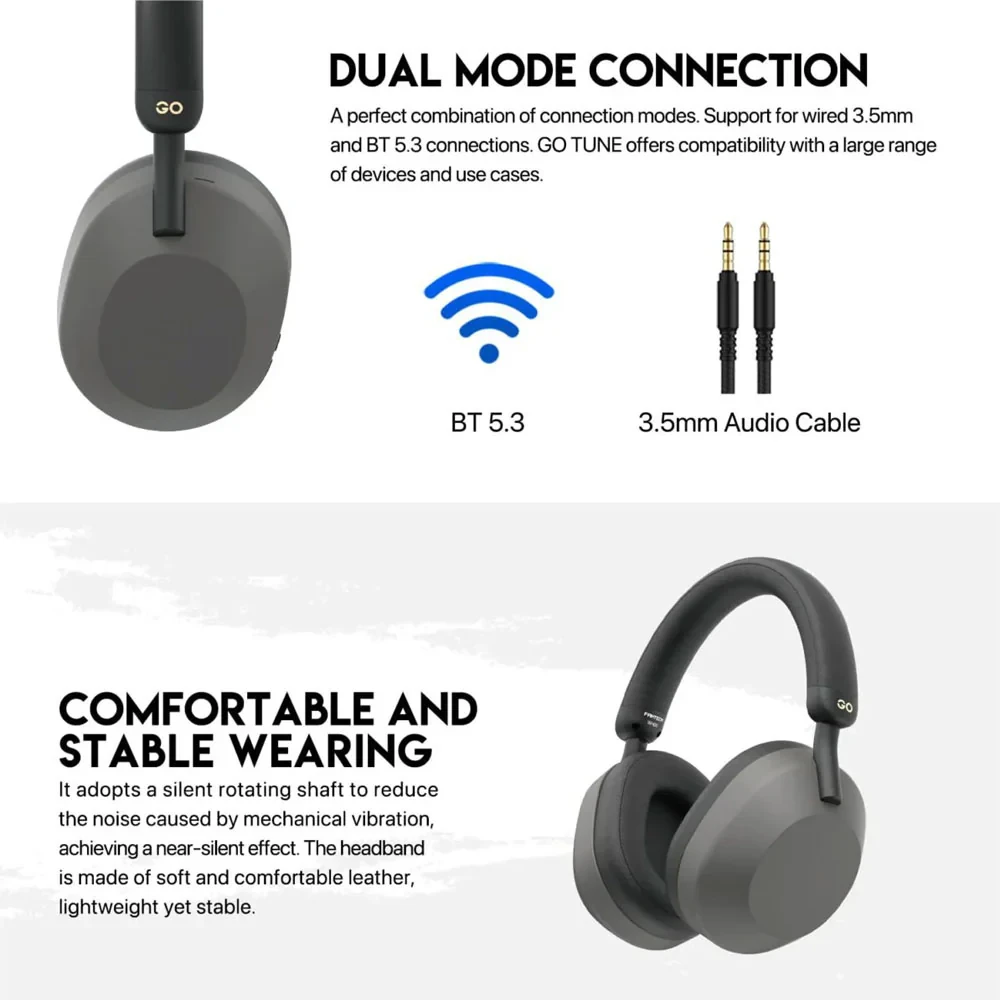 سماعة الرأس Fantech WH06 Go Tune السلكية واللاسلكية بتقنية البلوتوث