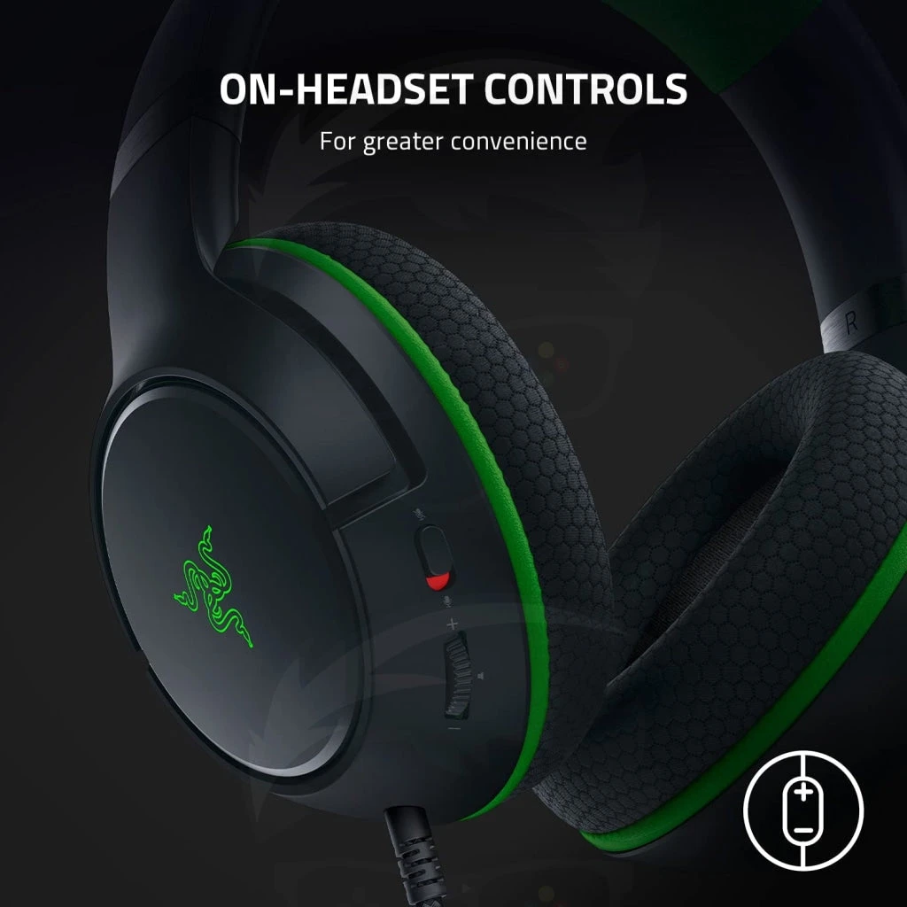 سماعة الألعاب السلكية Razer Kaira X لـ Xbox (2021) - أسود اللون لـ Xbox Series X|S