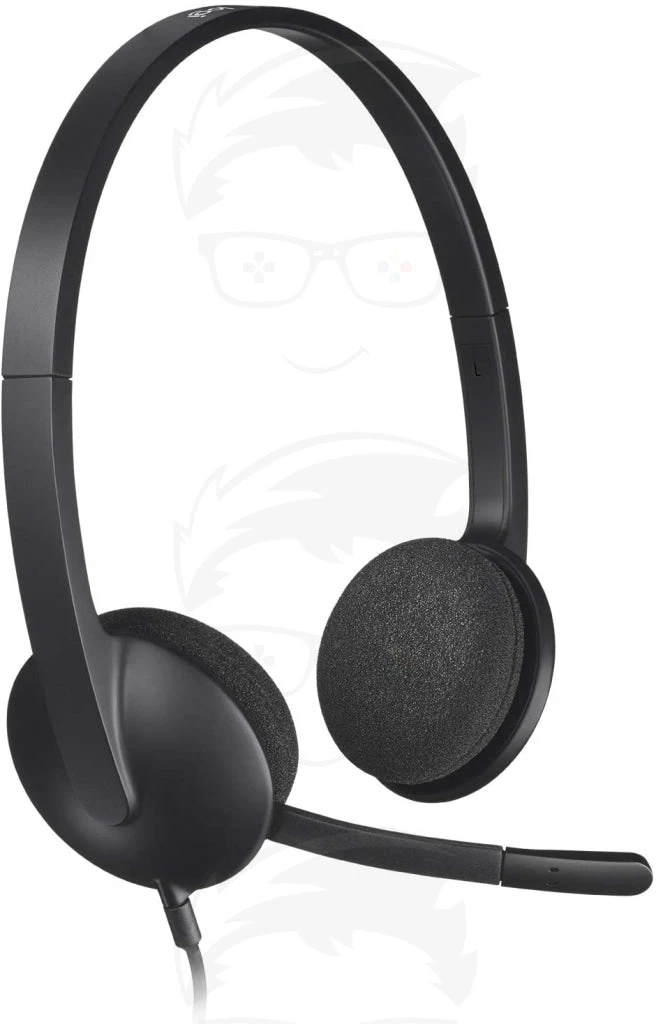 سماعة الرأس Logitech USB H340، ستيريو، سماعة رأس USB لنظامي التشغيل Windows وMac