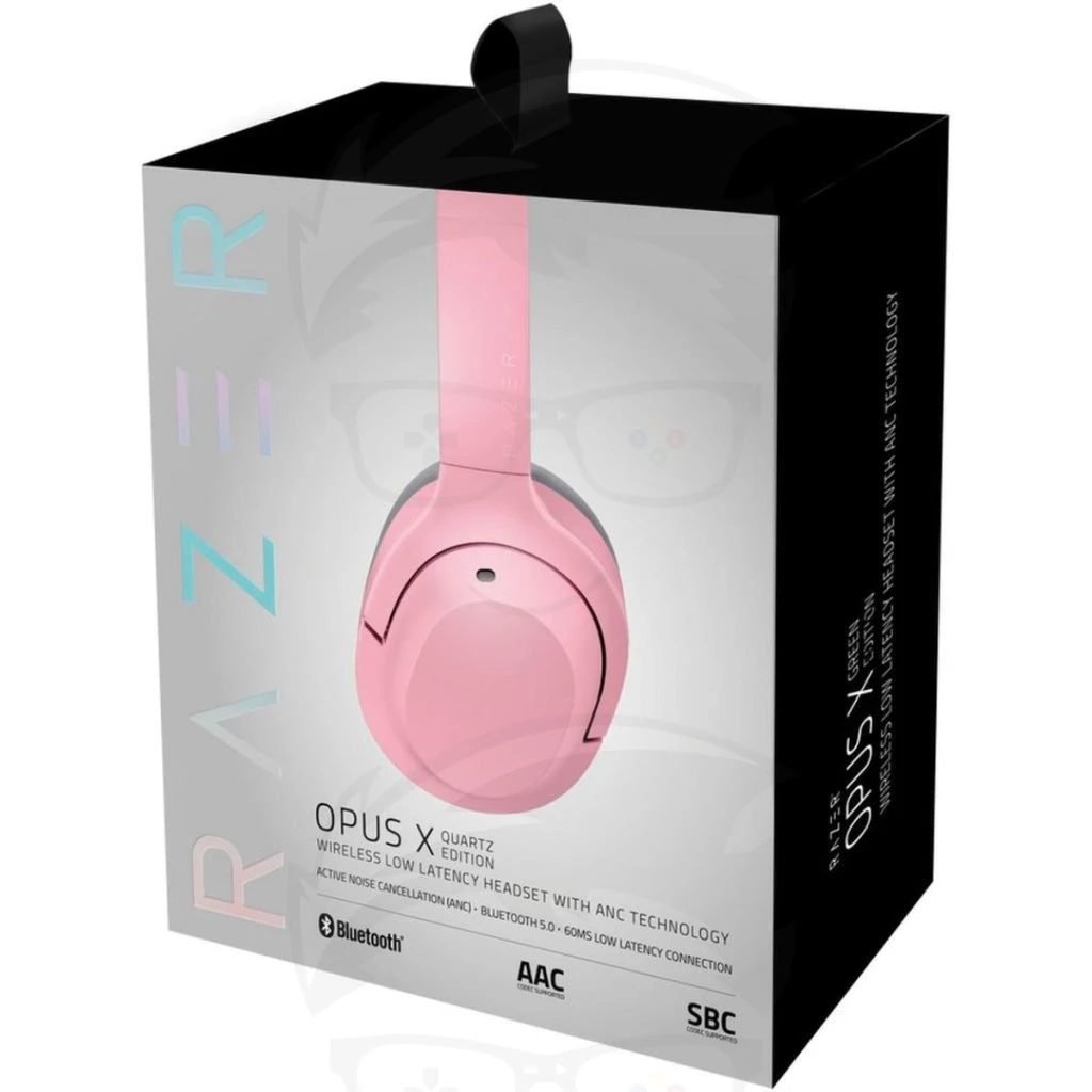 سماعة الألعاب اللاسلكية Razer Opus X Quartz Active ( باللون الوردي )
