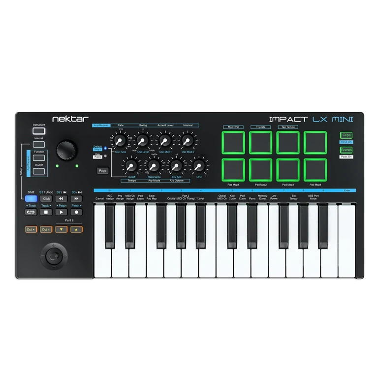 وحدة تحكم لوحة المفاتيح Nektar Impact LX Mini ذات 25 مفتاحًا