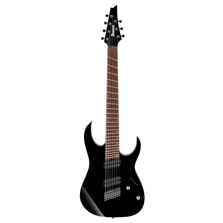 جيتار كهربائي متعدد المقاييس مكون من 7 أوتار من طراز Ibanez RGMS7-BK